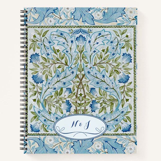 Cuaderno Impresiones estilo William Morris y Wilhelmina (Anverso)