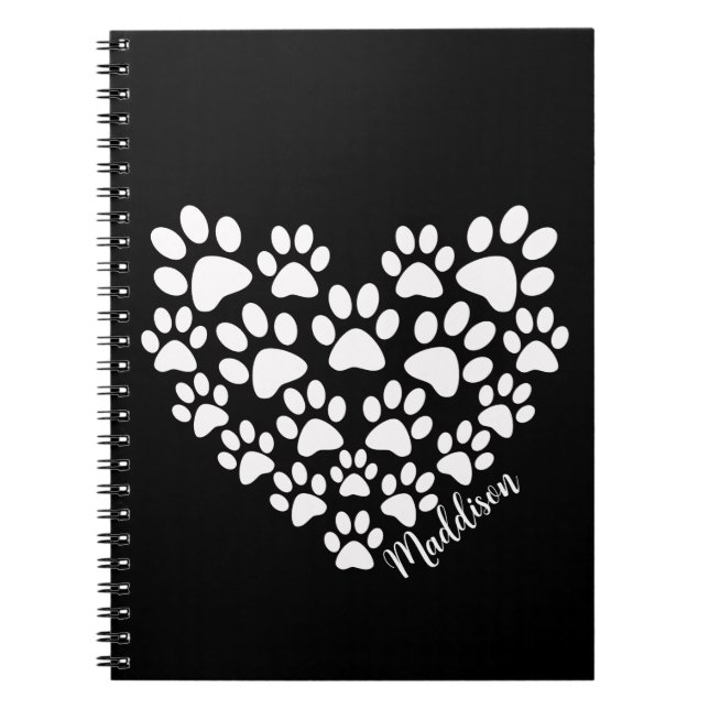 Cuaderno Impresiones personalizadas de la pintura cardíaca (Frente)