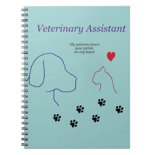Cuaderno Impresiones veterinarias de la Ayudante-Pata en mi