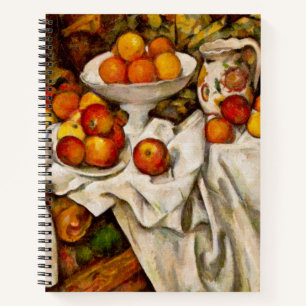 Cuaderno Impresionismo de la impresión de manzanas y naranj