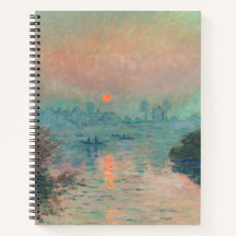 Impresionismo de Monet Sunset Seine Bella Artes