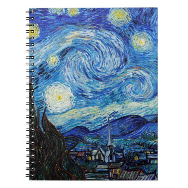 Cuaderno Impresionismo Vincent Van Gogh Starry Starry Night (Frente)
