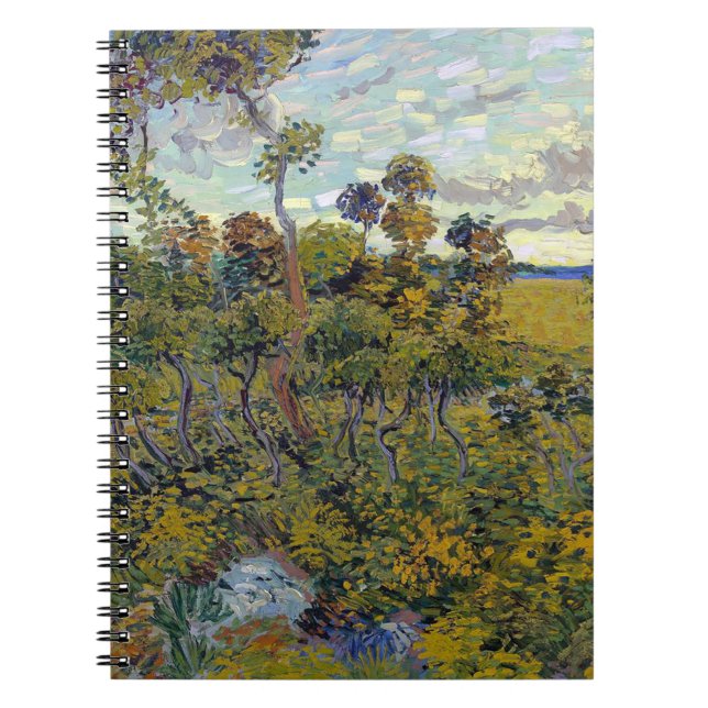 Cuaderno Impresionismo Vincent Van Gogh Sunset en Montmajou (Frente)