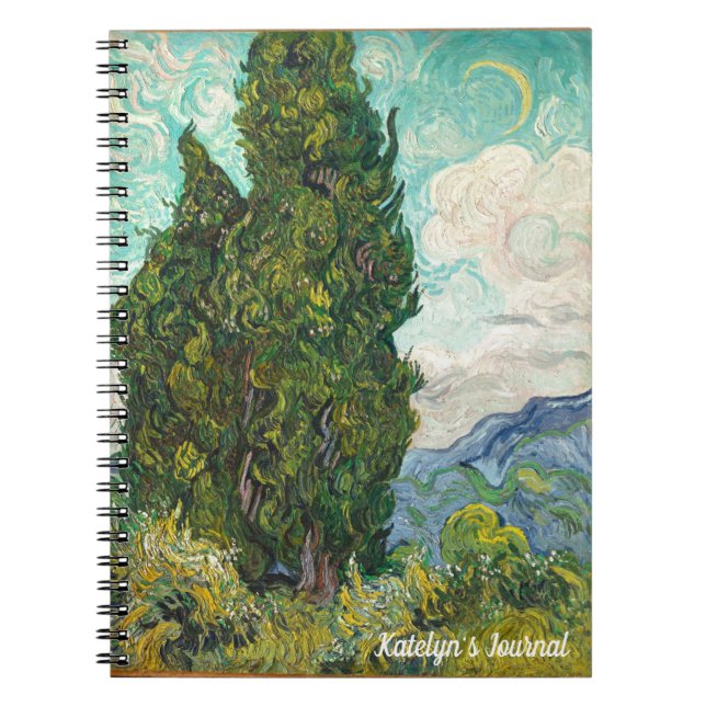 Cuaderno Impresionista del Monograma Vincent Van Gogh (Frente)
