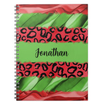 Impreso Animal Rojo y Verde Personalizado en Negri