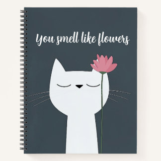 Cuaderno impreso de gato maloliente