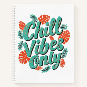 Cuaderno Imprimir cita de Vibraciones Geniales de Azul Trop