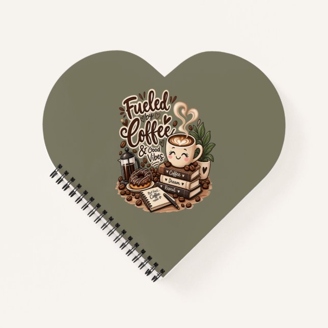 Cuaderno Impulsado por Café y Buenos Sentimientos – Lector  (Anverso)