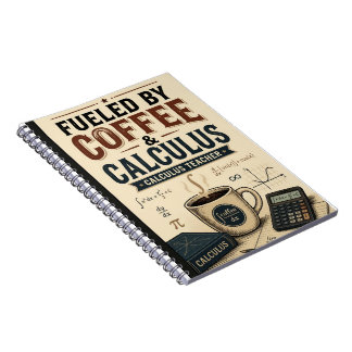 Cuaderno Impulsado por Café y Cálculo Divertido Enseña Cálc