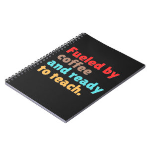 Cuaderno Impulsado por Café y Listo para Enseñar –
