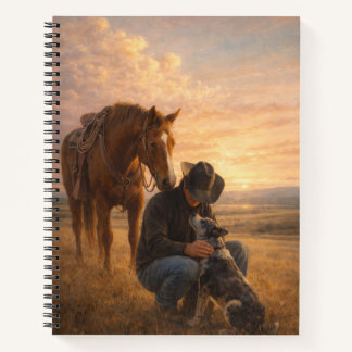 Cuaderno In Good Company | Cowboy Horse Dog | Notebook