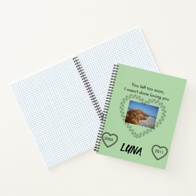 Cuaderno In Loving Memory Line Green Awareness Tribute (Interior)