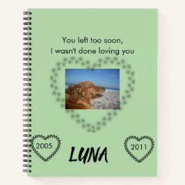 Cuaderno In Loving Memory Line Green Awareness Tribute