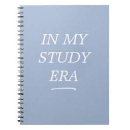 Cuaderno In My Study Era Blue Spiral Notebook
