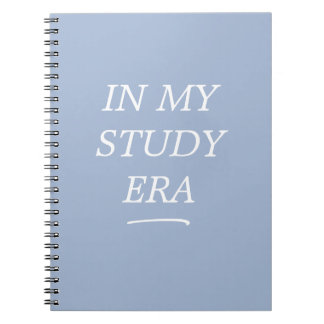Cuaderno In My Study Era Blue Spiral Notebook