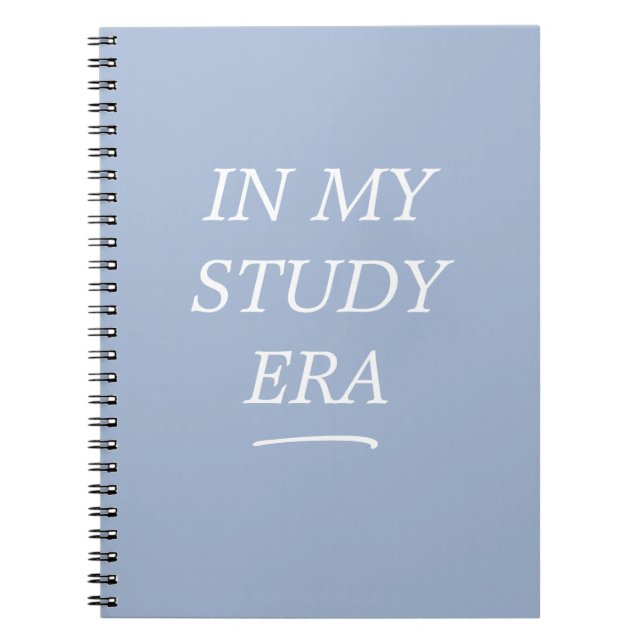 Cuaderno In My Study Era Blue Spiral Notebook (Frente)