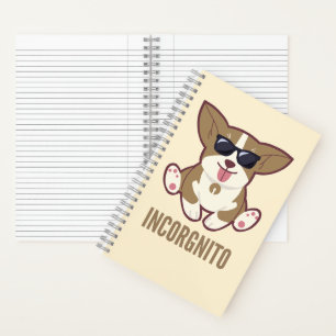 Cuaderno Incorgnito Funny Pug Dog Mascota Pun