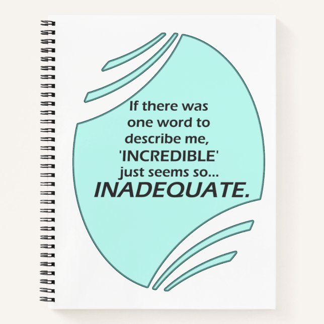Cuaderno Incredible is inaccurate (Anverso)