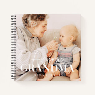 Cuaderno Increíble abuela desde 20XX simple foto elegante