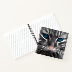 Cuaderno Increíble Cara de Gato de Ojos Azules