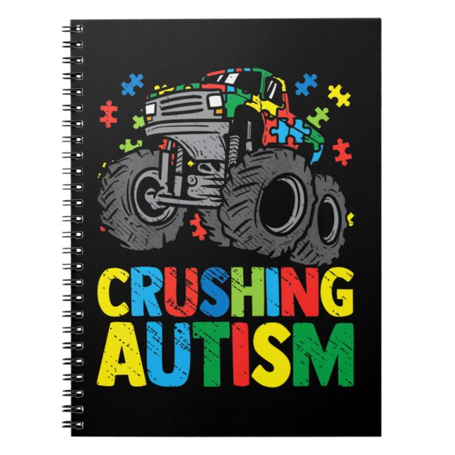 Cuaderno Increíble conciencia Camión Monstruo Aplastando Au (Frente)