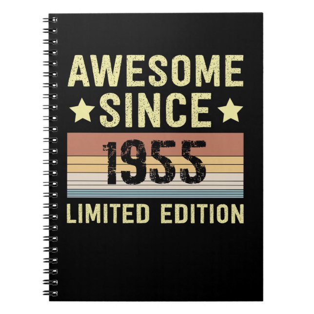 Cuaderno Increíble desde 1955 Retro 67 años Cumpleaños (Frente)