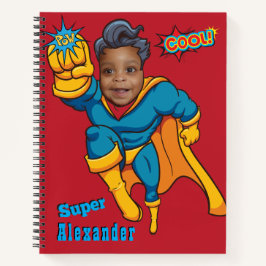 Cuaderno Increíble Foto Especial de Superhéroe Volador para