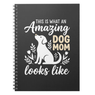 Cuaderno Increíble Mamá Perro Floral Amante de los Perros