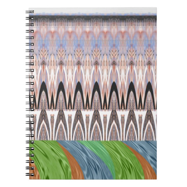 Cuaderno Incríble Arte de Impresión de Patrón Abstracto (Frente)