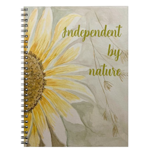 Cuaderno Independiente por naturaleza del girasol del diari (Frente)
