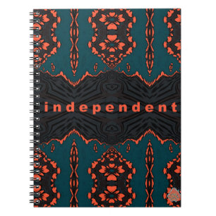 Cuaderno Independiente y orgullosa en verde y Naranja