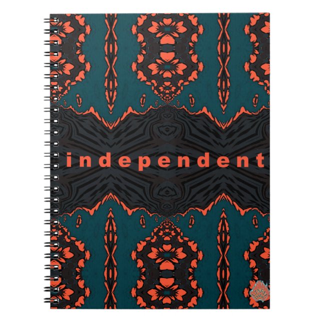 Cuaderno Independiente y orgullosa en verde y Naranja (Frente)