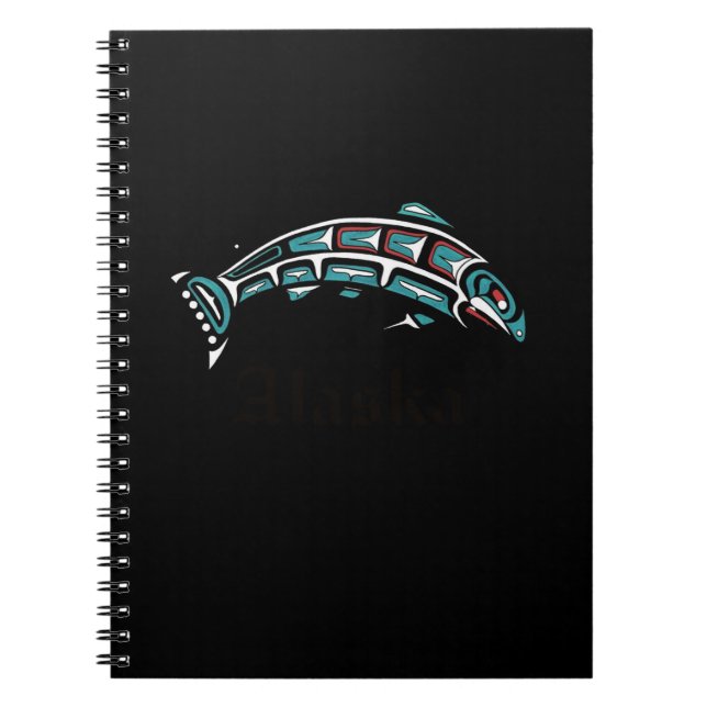 Cuaderno Indígenas nativos de Alaska Salmon (Frente)