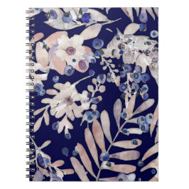 Cuaderno Indigo de Medianoche Eucalipto y Botánico de Aránd
