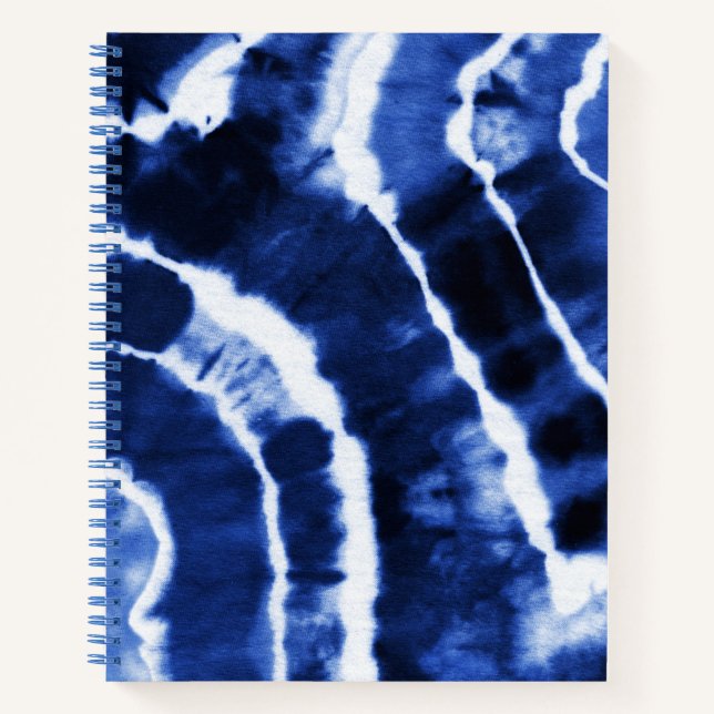Cuaderno Indigo Marina Denim Blue Fun Guay Tie Dye Watercol (Anverso)