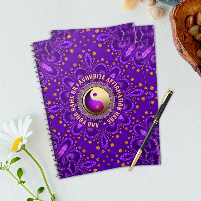 Cuaderno Indigo Purple Gold Angelic Energy Healing Holistic (Subido por el creador)