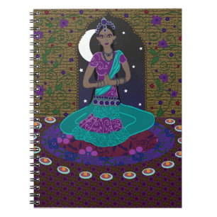 Cuaderno indio clásico del bailarín