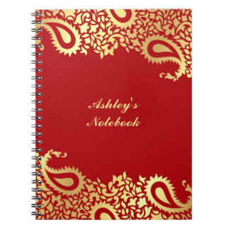 Cuaderno indio del estilo de Paisleys