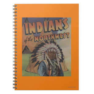Cuaderno Indios del noroeste - Jefe indio y Teepee