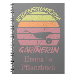 Cuaderno individualisierbares Diseño Gärtnerin