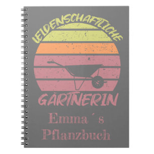Cuaderno individualisierbares Diseño Gärtnerin