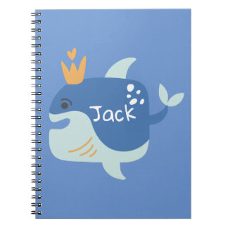 Cuaderno infantil de animales marinos Rey Ballena