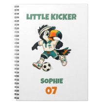 Cuaderno infantil personalizado con nombre Fútbol 