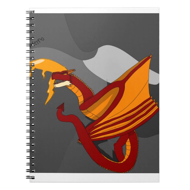 Cuaderno Inferno el dragón de fuego (Frente)