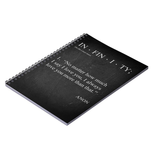 Cuaderno INFINIDAD Ama más LIBRO DE NOTAS FOTOGRÁFICO DE de (Lado Izquierdo)