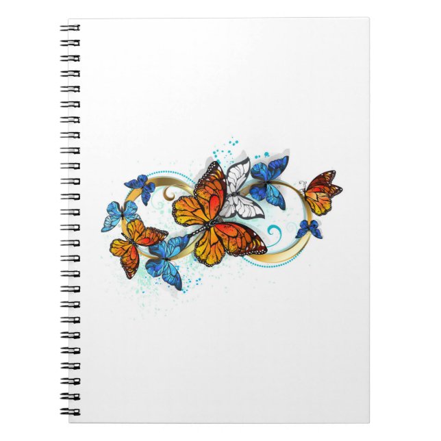 Cuaderno Infinidad de mariposas monarca (Frente)