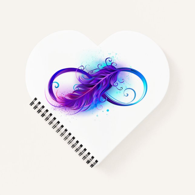 Cuaderno Infinito con pluma púrpura (Anverso)