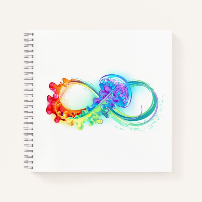 Cuaderno Infinity with Rainbow Jellyfish (Anverso)