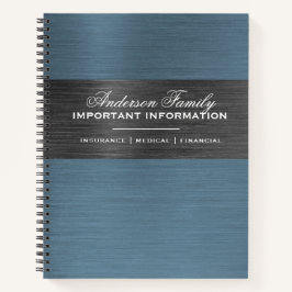 Cuaderno Información Familiar Importante Planificación Fami
