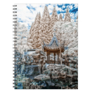 Cuaderno Infrarrojo chino del jardín